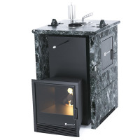 Печь для бани Анапа-М2 в трёхстороннем кожухе из пироксенита (ИзиСтим)