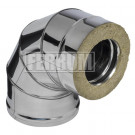 Сэндвич колено 90° (НЕРЖ-430/0,5-ОЦИНК/0,5) d-130/200 (Ferrum GS-Z)