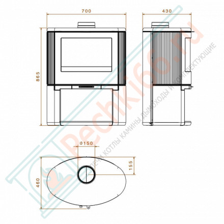 Чугунная печь BOW/WB (Dovre)